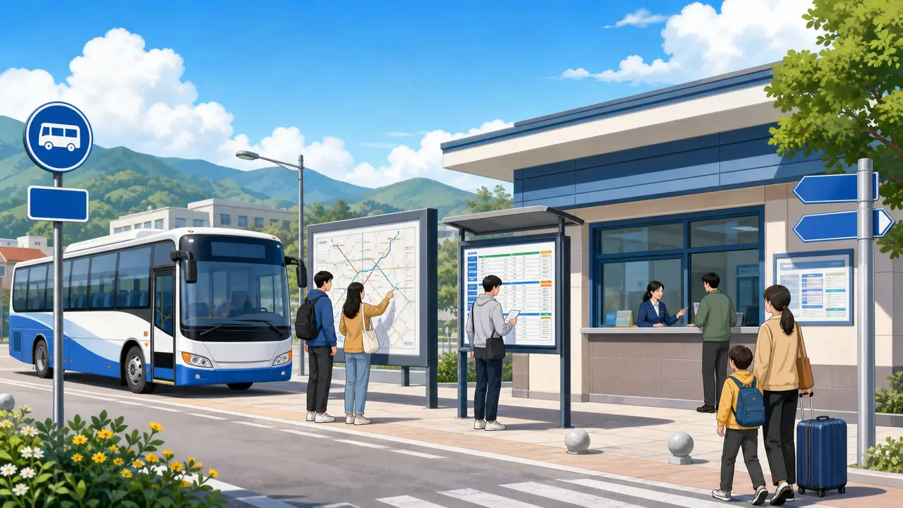 扶沟道路运输服务窗口和公交车辆示意图